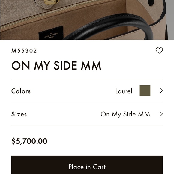 Louis Vuitton ON MY SIDE MM - Picture 4 of 5